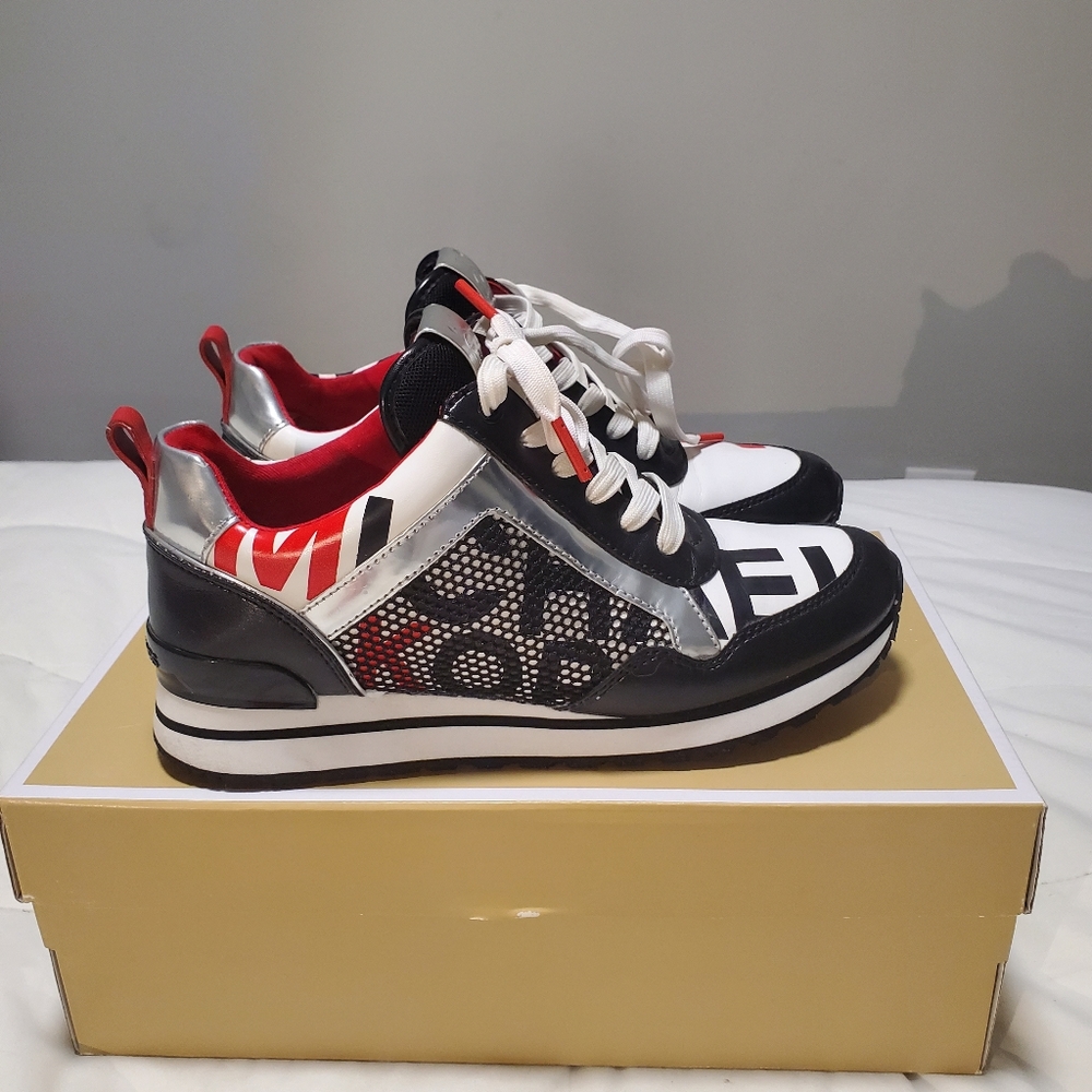 Michael Kors printed logo Maddy Trainer